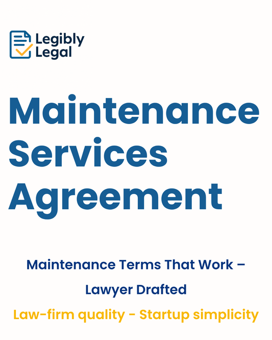 Maintenance Services Agreement