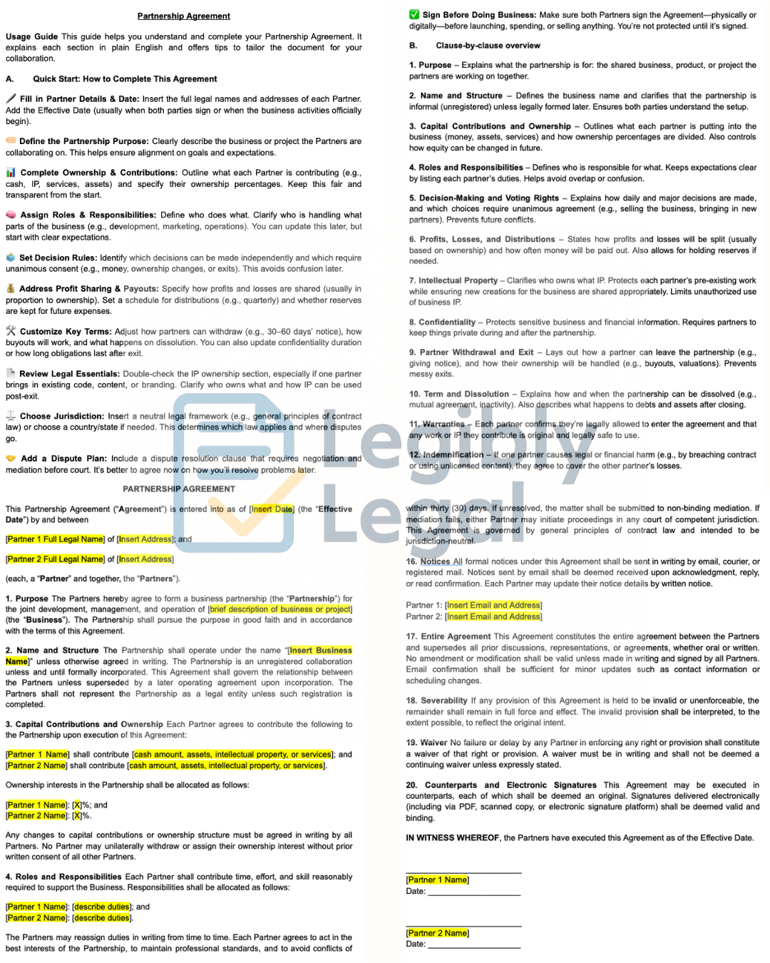 Partnership Agreement