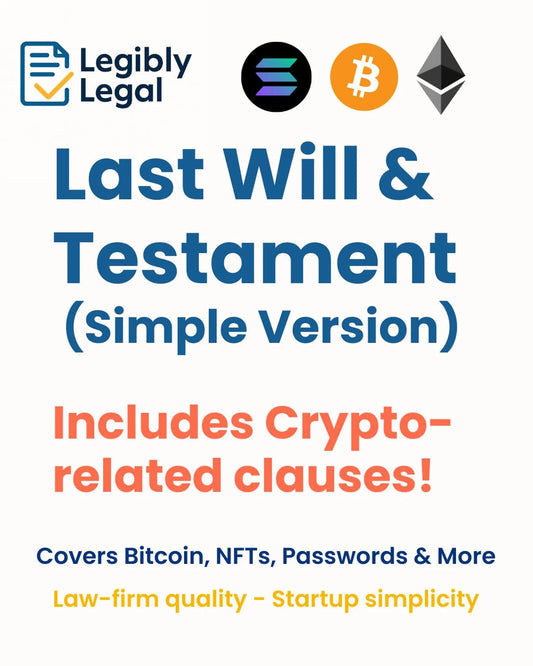 Last Will & Testament (Simple Version)